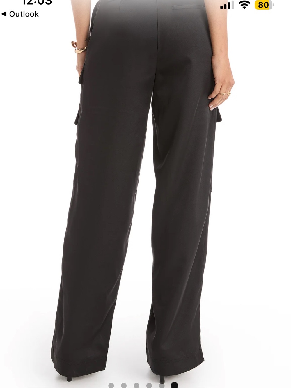 Milan Satin Cargo Pant - Picture 7 of 8